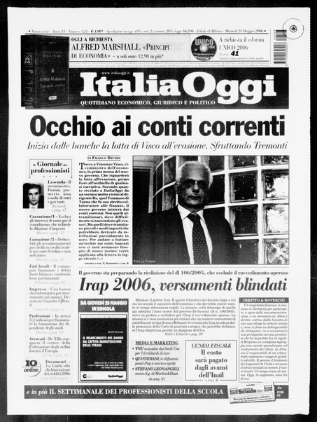 Italia oggi : quotidiano di economia finanza e politica